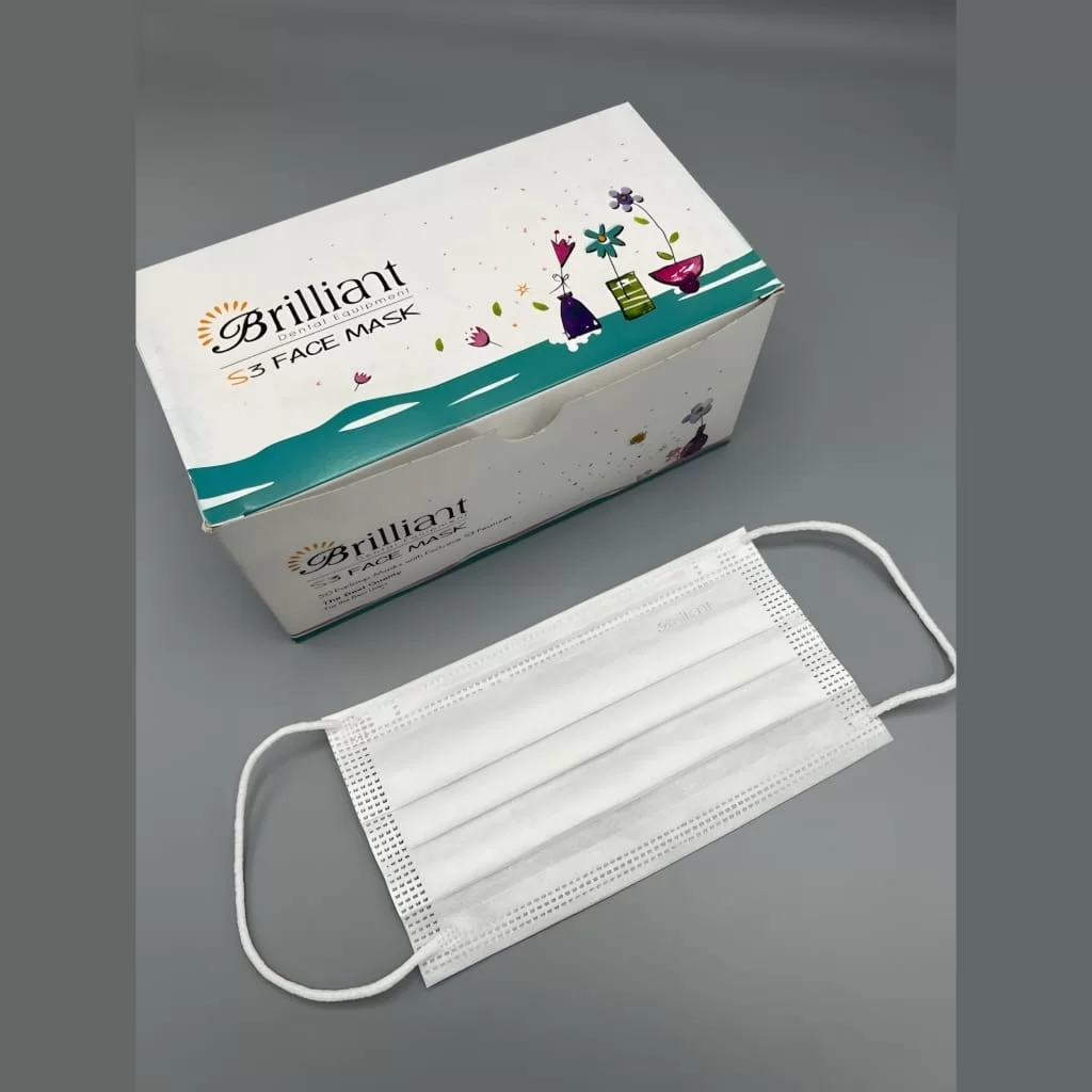 ماسک 3 لایه برلیان 50 عددی ماسک 3 لایه برلیان 50 عددی با فیلتراسیون بالا برای ایمنی و تنفس راحت.