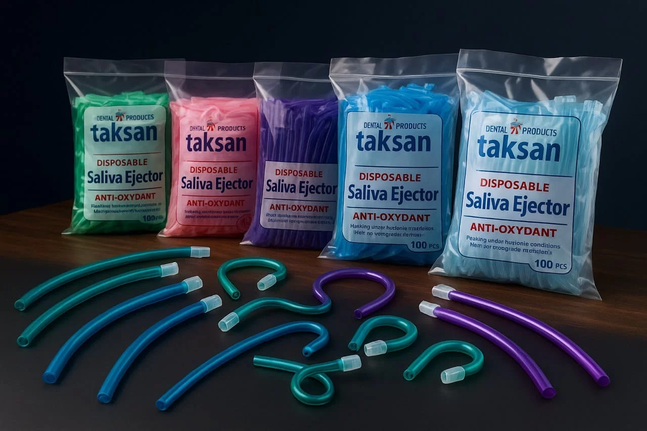taksan-saliva-ejector.jpg سرساکشن یکبار مصرف دندانپزشکی - Image 1